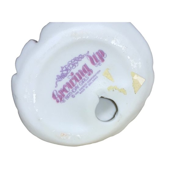 Enesco Growing Up Girl Age 9 Porcelain Figurine 1982 - Picture 9 of 11